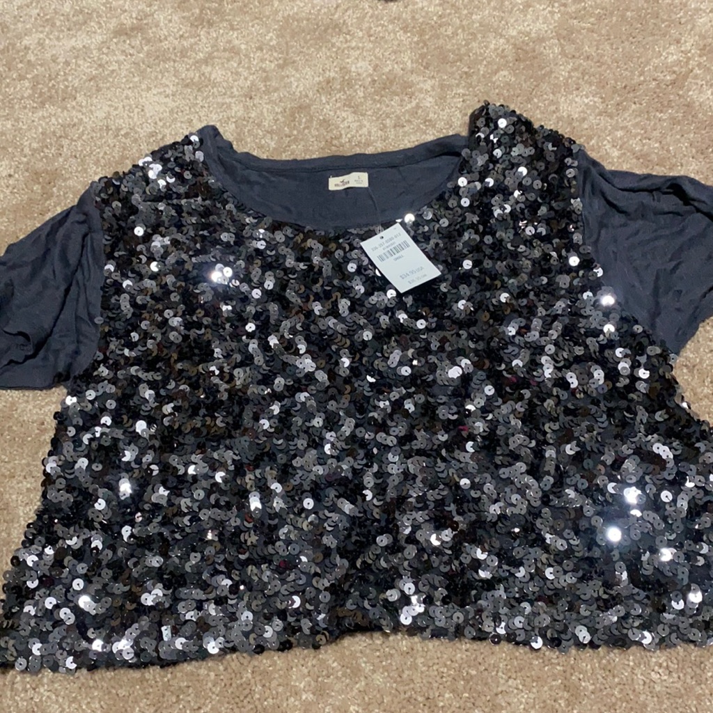 Sequin Crop